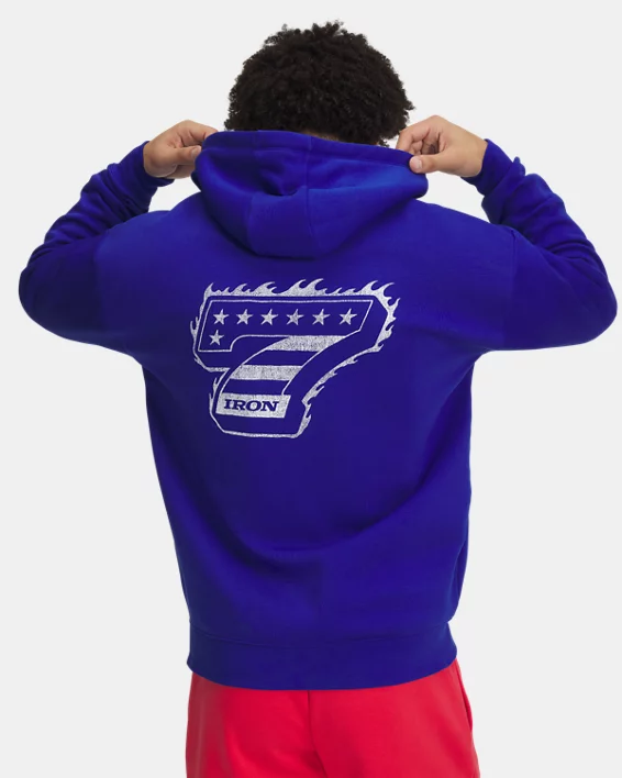 Under Armour Sudadera con cremallera completa Project Rock Icon Fleece para hombre   Rebajas de fábrica