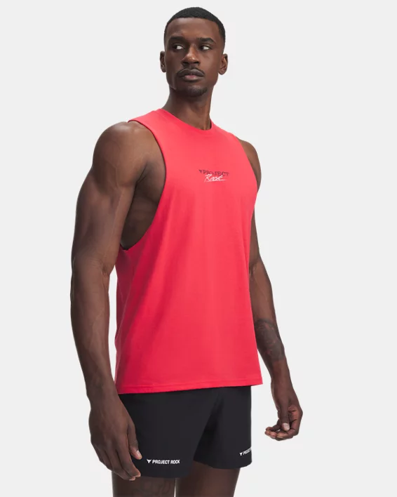 Under Armour Camiseta de tirantes Project Rock para hombre  