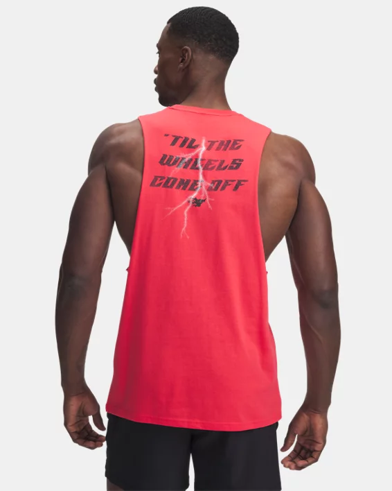 Under Armour Camiseta de tirantes Project Rock para hombre   Ventas relámpago