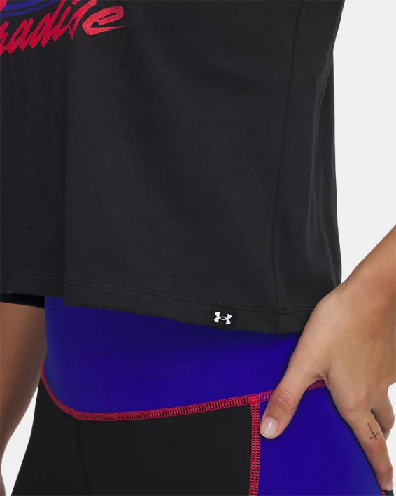 Under Armour Camiseta de tirantes Project Rock Iron Paradise para mujer   Descuento