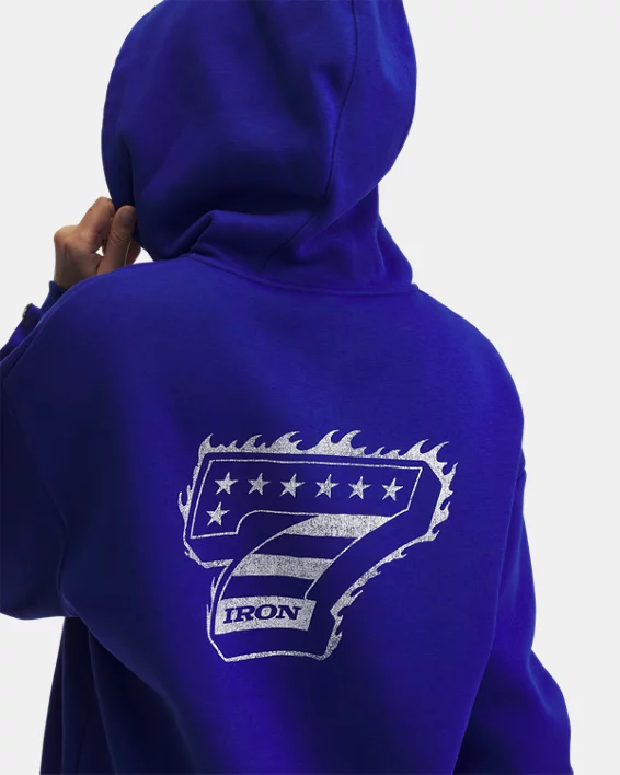 Under Armour Sudadera con cremallera completa Project Rock Iron Paradise para mujer   Tienda