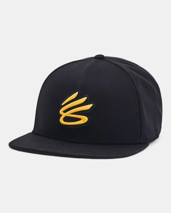 Under Armour Gorra con cierre a presión Curry Flat Brim para hombre  