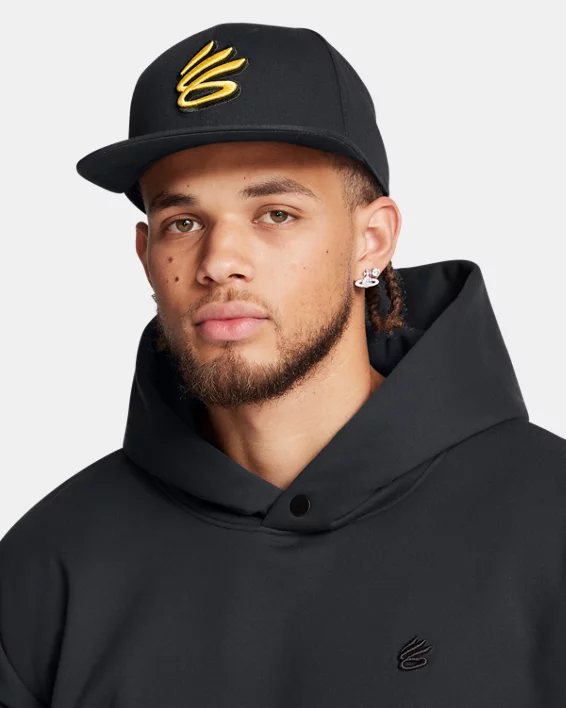 Under Armour Gorra con cierre a presión Curry Flat Brim para hombre   Liquidación
