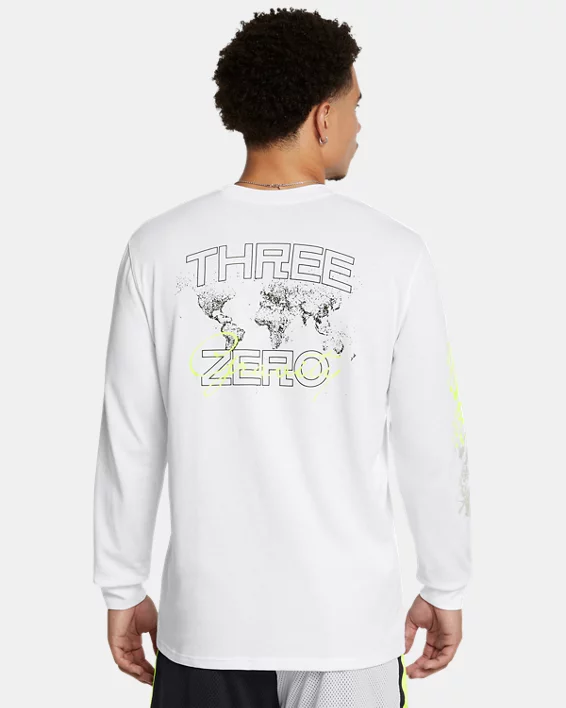 Under Armour Parte de arriba de manga larga Curry Verbiage Heavyweight para hombre   Tienda