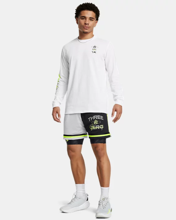 Under Armour Parte de arriba de manga larga Curry Verbiage Heavyweight para hombre   Tienda