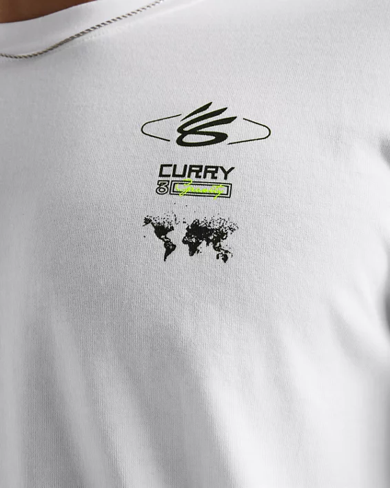 Under Armour Parte de arriba de manga larga Curry Verbiage Heavyweight para hombre   Tienda