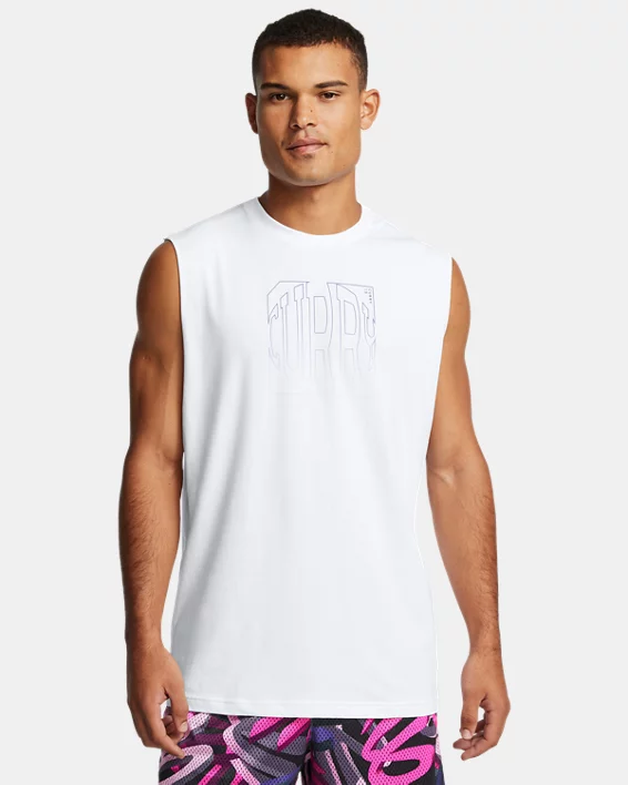 Under Armour Camiseta sin mangas Curry para hombre  