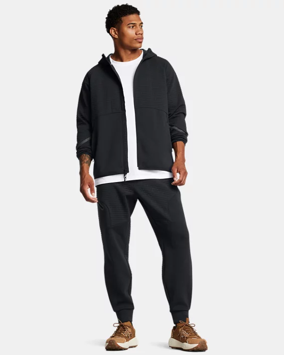 Under Armour Sudadera con cremallera completa UA Unstoppable Fleece Grid para hombre   Ofertas