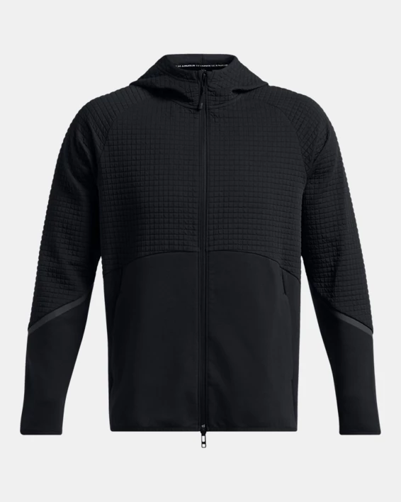 Under Armour Sudadera con cremallera completa UA Unstoppable Fleece Grid para hombre   Ofertas