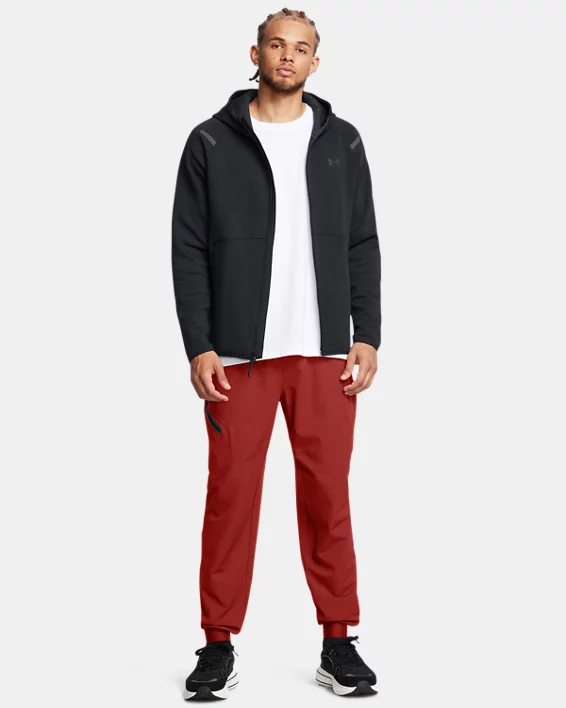 Under Armour Sudadera con capucha y cremallera completa UA Unstoppable Fleece para hombre   Envío gratis