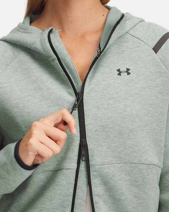 Under Armour Parte de arriba con cremallera completa UA Unstoppable Fleece para mujer   Envío gratis