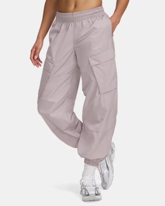 Under Armour Pantalón UA Unstoppable Woven Sheen Cargo para mujer  