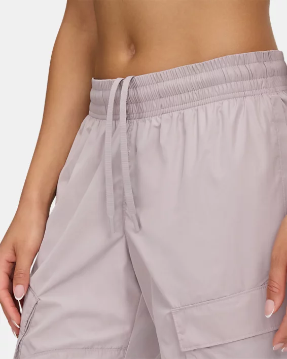 Under Armour Pantalón UA Unstoppable Woven Sheen Cargo para mujer   Precios de Black Friday