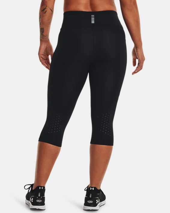 Under Armour Pantalón pirata UA Launch para mujer   Rebajas baratas