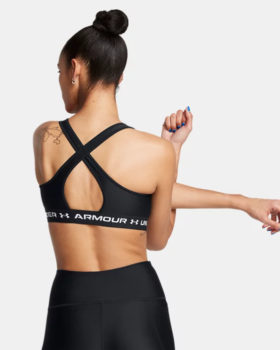 Under Armour Sujetador deportivo de sujeción media y espalda cruzada Armour® para mujer   Liquidación