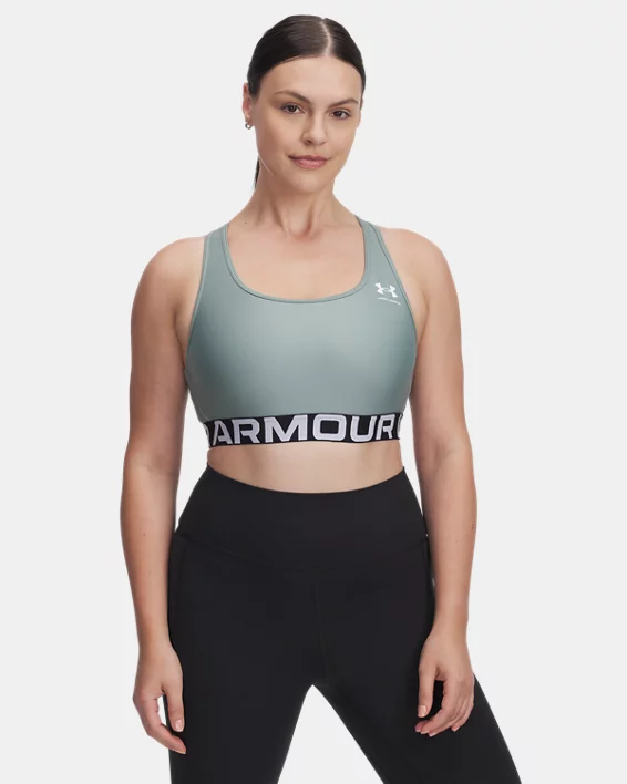 Under Armour Sujetador deportivo HeatGear® Armour Mid Branded para mujer   Oferta especial