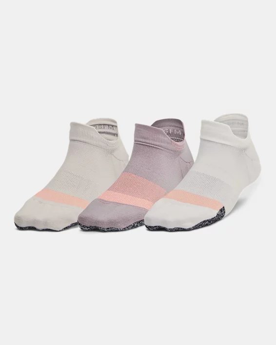 Under Armour Paquete de 3 calcetines UA Breathe No Show Tab para mujer  
