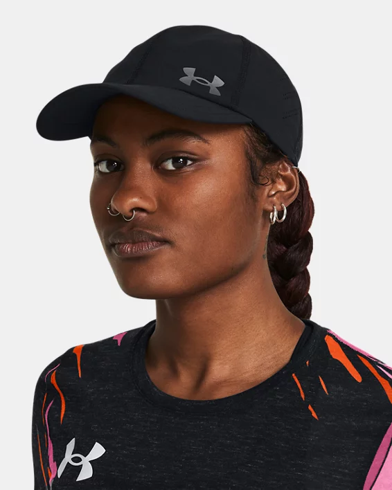 Under Armour Gorra ajustable UA Launch para mujer   Precio de fábrica