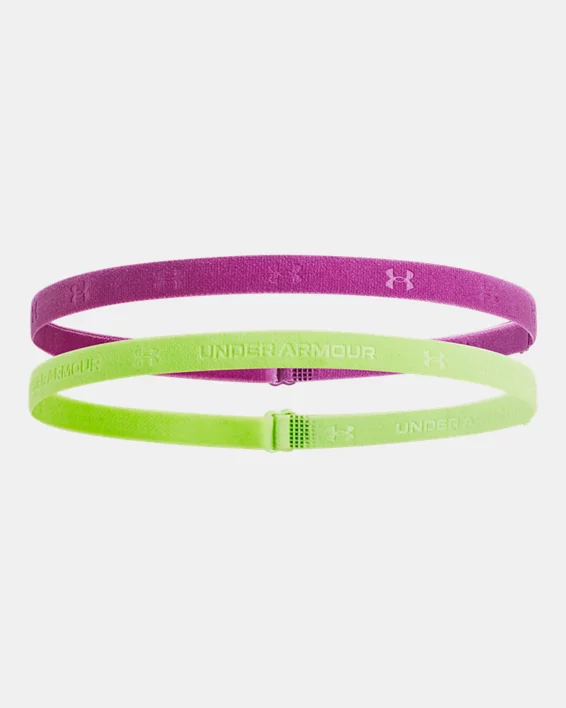 Under Armour Minicintas ajustables para el pelo UA para mujer - Paquete de 2
