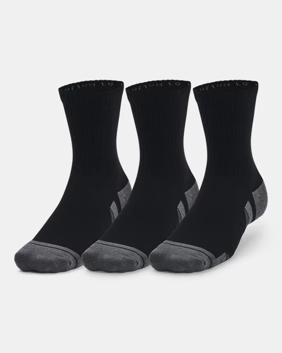 Under Armour Calcetines de media caña de algodón UA Performance unisex - Paquete de 3