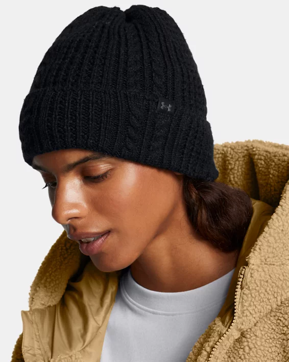 Under Armour Gorro de punto trenzado UA Halftime para mujer   Grandes ahorros