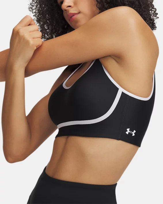 Under Armour Sujetador deportivo de sujeción media con ribete UA Infinity para mujer   ÚLTIMAS EDICIONES