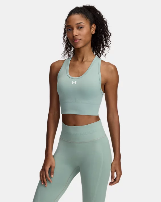 Under Armour Sujetador deportivo de sujeción media UA Vanish Seamless para mujer