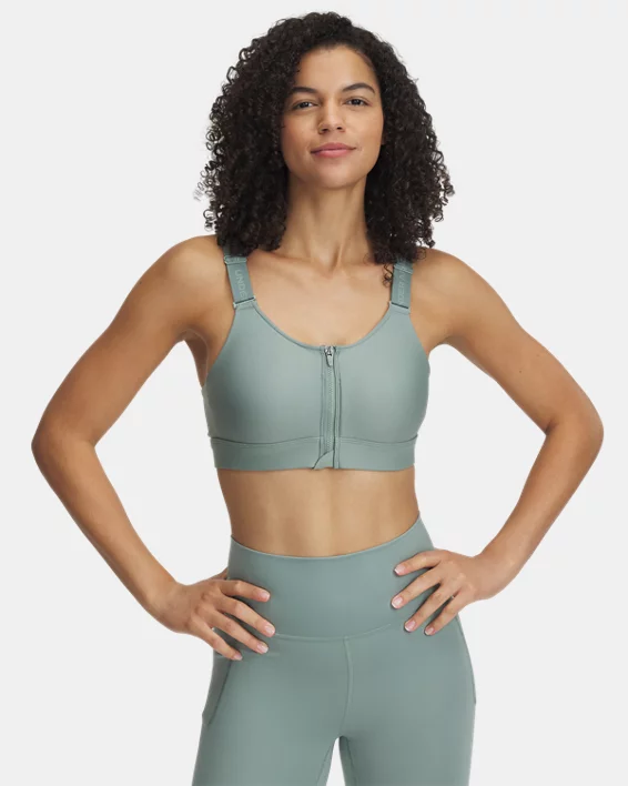 Under Armour Sujetador deportivo con cremallera UA Infinity 2.0 High para mujer