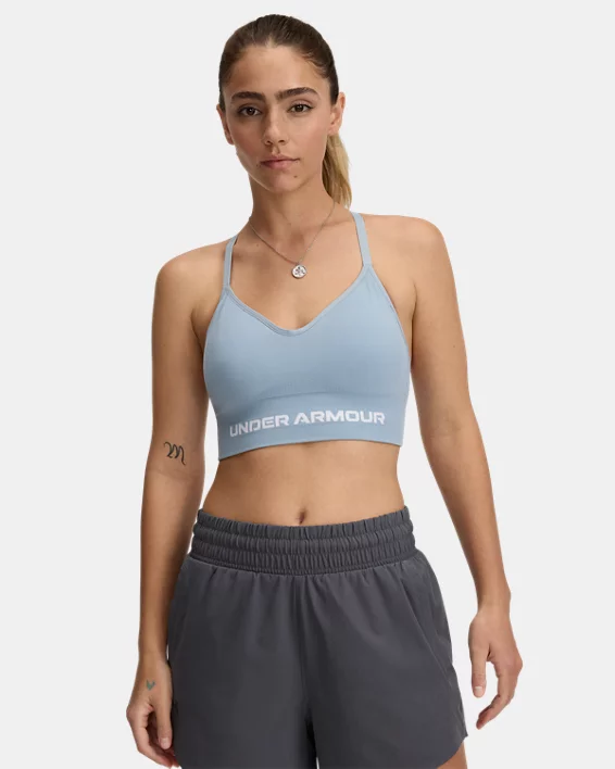 Under Armour Sujetador deportivo de sujeción baja UA Vanish Seamless para mujer