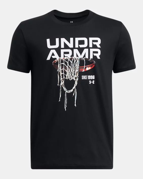 Under Armour Camiseta de manga corta UA Hoops Net para niño   Última moda