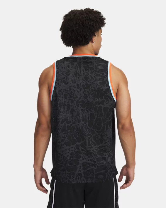Under Armour Camiseta de tirantes estampada de malla UA Zone Pro para hombre   Grandes ahorros