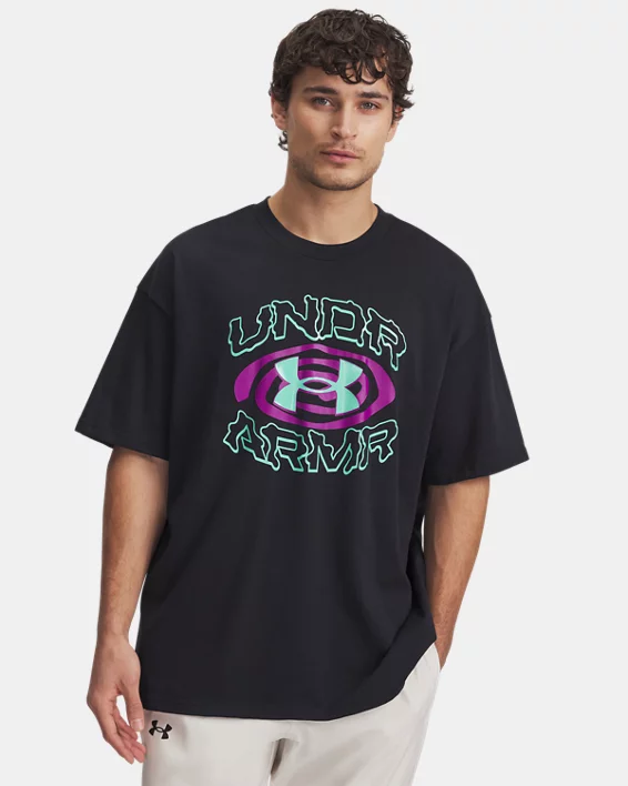 Under Armour Camiseta de manga corta UA Heavyweight Hoops Hoopnotic para hombre