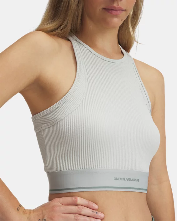 Under Armour Camiseta de tirantes UA Meridian Rib Branded para mujer   Promoción por tiempo limitado