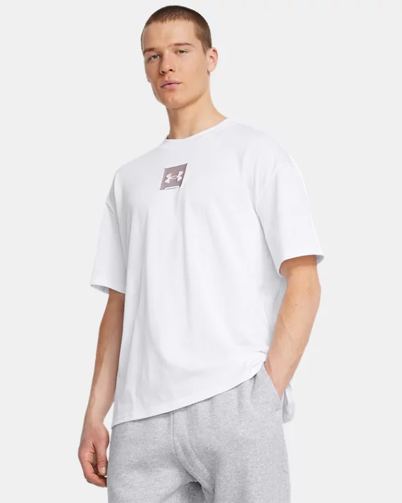Under Armour Camiseta de manga corta UA Heavyweight Oversized SM Box para hombre