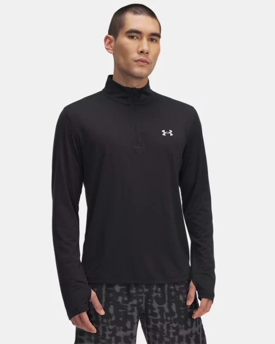 Under Armour Parte de arriba con cremallera de ¼ UA Launch para hombre   Precios de Black Friday