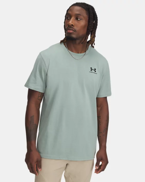 Under Armour Camiseta de manga corta UA Logo Embroidered Heavyweight para hombre