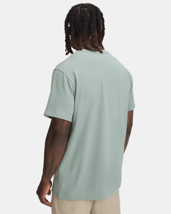 Under Armour Camiseta de manga corta UA Logo Embroidered Heavyweight para hombre   Descuentos del mes