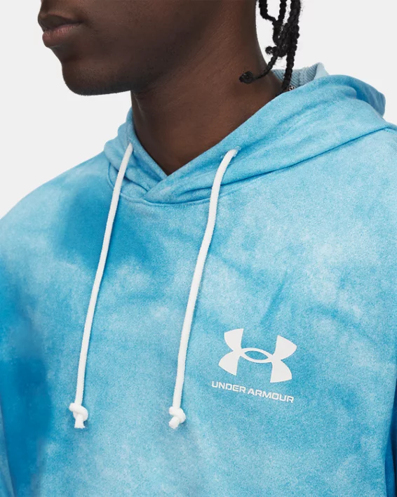 Under Armour Sudadera con capucha estampada UA Rival Terry para hombre   Ofertas de temporada