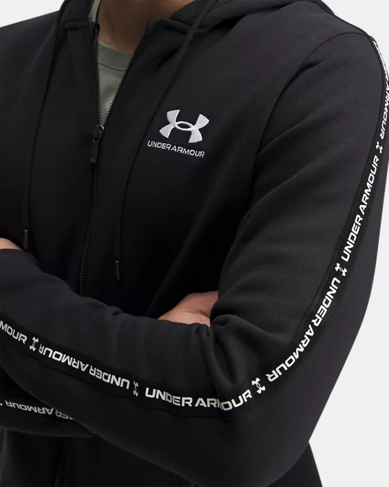Under Armour Parte de arriba con cremallera completa UA Icon Fleece Taping para hombre   Ofertas especiales