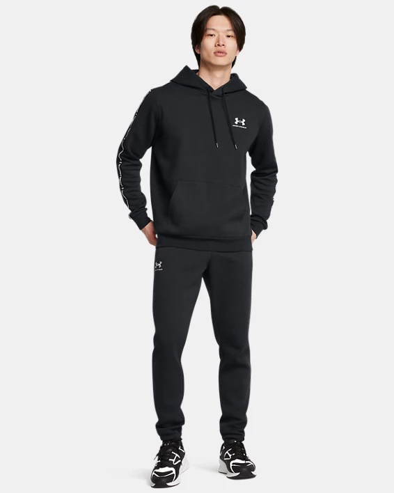 Under Armour Sudadera con capucha UA Icon Fleece Taping para hombre   Rebajas de fin de temporada