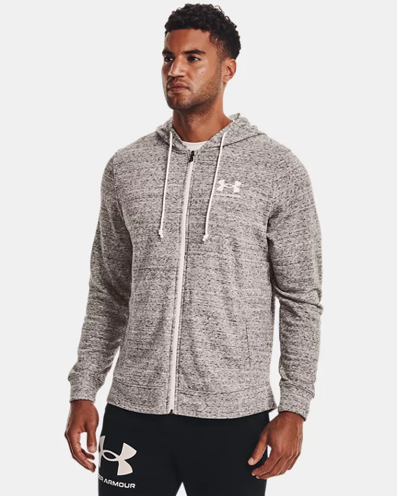 Under Armour Sudadera con cremallera completa UA Rival Terry para hombre   Outlet