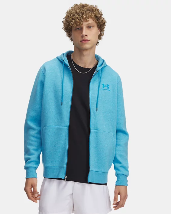 Under Armour Sudadera con capucha y cremallera completa UA Icon Fleece para hombre