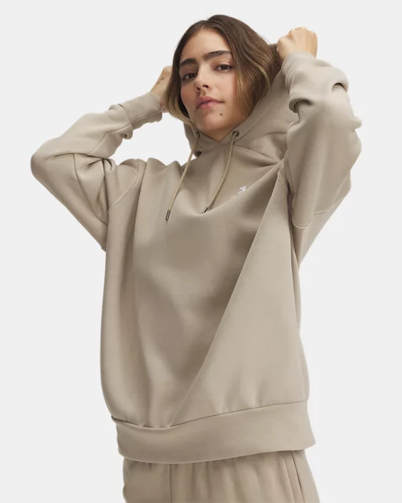 Under Armour Sudadera oversize con capucha UA Icon Fleece para mujer   Solo queda un día