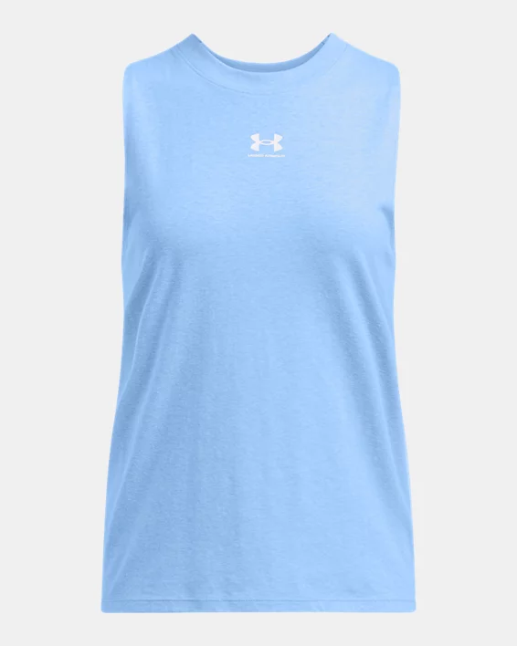 Under Armour Camiseta de tirantes UA Rival Muscle para mujer   Precios de Black Friday