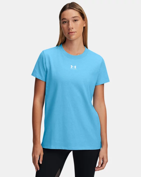 Under Armour Camiseta de manga corta UA Rival Core para mujer   Oferta exclusiva