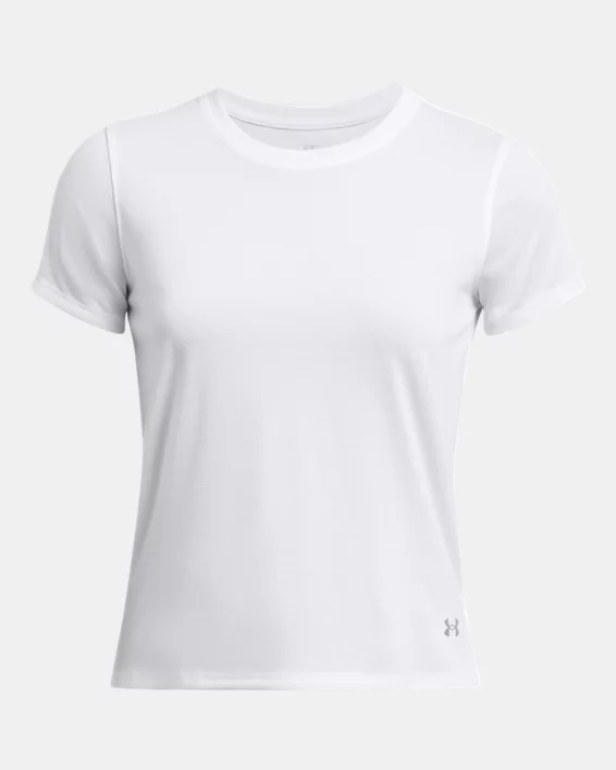 Under Armour Camiseta de manga corta UA Launch para mujer   Ofertas especiales