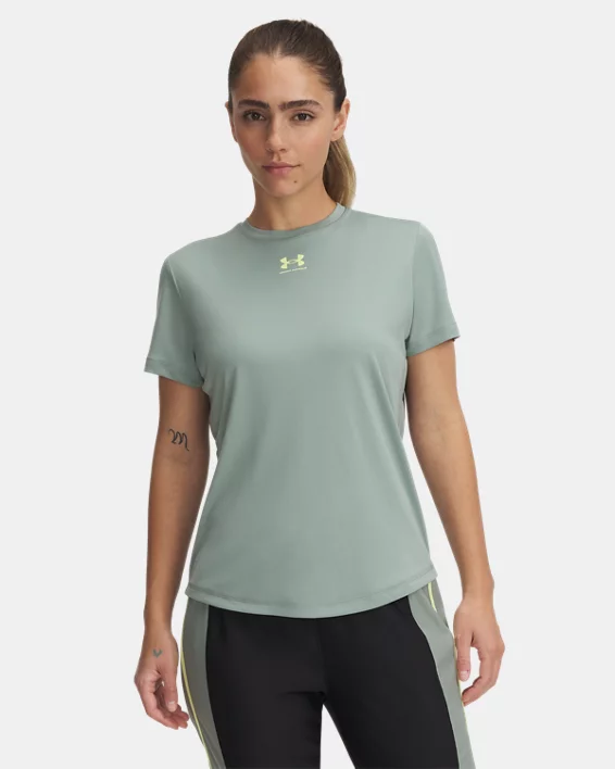 Under Armour Camiseta de manga corta de entrenamiento UA Challenger Pro para mujer