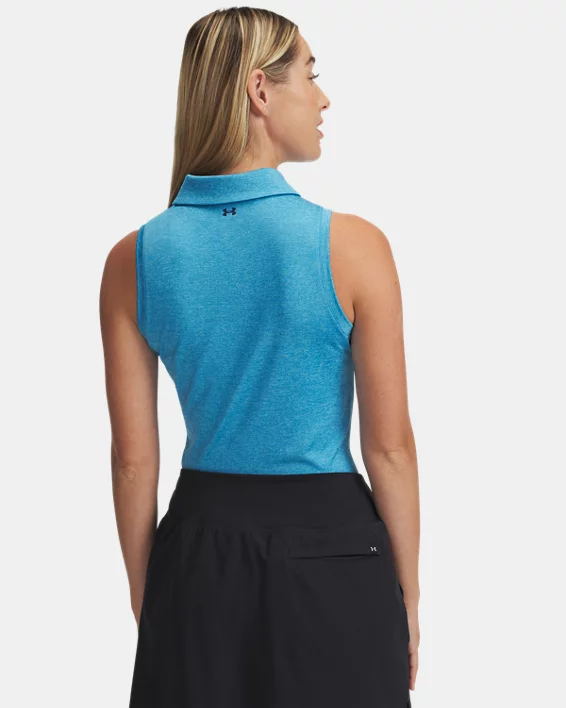 Under Armour Polo sin mangas UA Playoff para mujer   Descuento