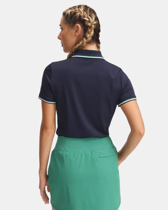 Under Armour Polo de manga corta UA Drive Rib para mujer   ÚLTIMAS EDICIONES