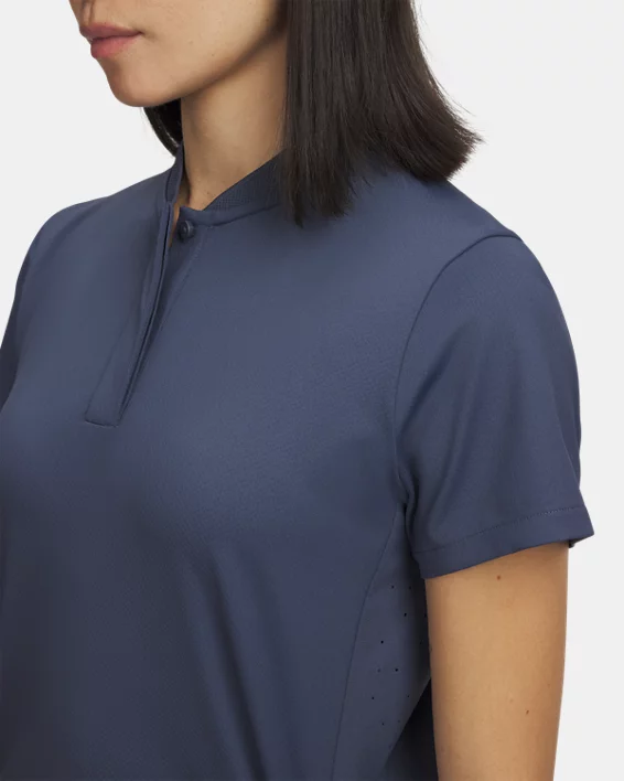 Under Armour Polo de manga corta UA Drive Chill para mujer   Últimos 2 días